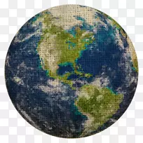 地球YouTube贴纸反射-地球