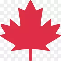 加拿大红枫叶剪贴画-加拿大