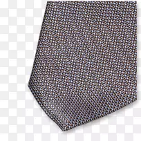 领带，丝绸，灰色编织