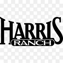 哈里斯牧场旅店和餐厅牛标志-牧场