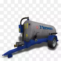 农业模拟器17拖车式粪肥播撒器joskin液肥撒肥机