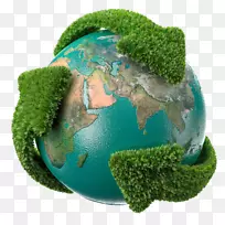 绿色地球环保桌面壁纸-地球