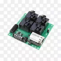 微控制器继电器晶体管电子电路网络接口控制器