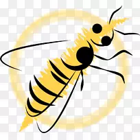 蜜蜂Youtube Campervans剪贴画-蜜蜂标志