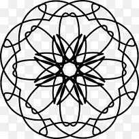 mandala重叠圆圈网格维基媒体共用点缀曼陀罗装饰