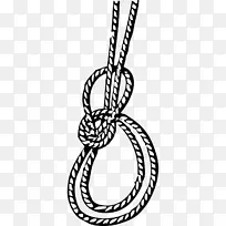 双纽结上的弓绳绳