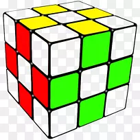 魔方玩着色书数学游戏-立方体