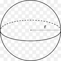 球面表面积圆形状表面积