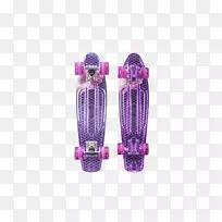 长板滑板紫色娱乐滑板