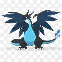 Pokémon x和y Char火龙绘图