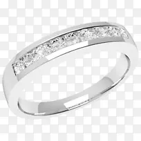耳环，结婚戒指，钻石订婚戒指-永恒戒指