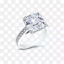 结婚戒指订婚戒指钻石蓝宝石立方氧化锆
