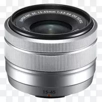 带15-45 mm镜头佳能xc 15镜头的Fujifilm x-a5无镜数码相机.缩放用户界面