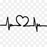 心率纹身脉搏心电图-心脏