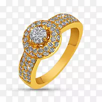 订婚戒指珠宝纯金珠宝首饰戒指