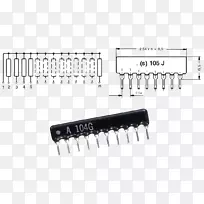 晶体管电阻器欧姆宽带电子元器件