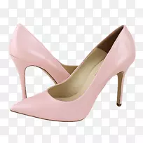 鞋跟粉红m型鞋设计