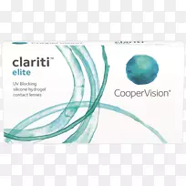 隐形眼镜CooperVision clariti 1天扭转