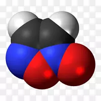 呋喃唑烷恶二唑原子杂环化合物填充模型白色烟熏硝酸