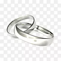 结婚戒指银订婚戒指结婚戒指