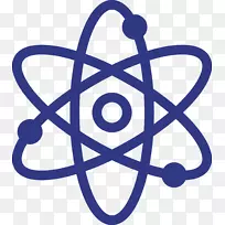 中子原子计算机图标科学
