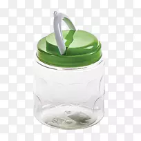 玻璃瓶盖塑料食品储存容器玻璃储存篮