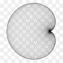 圆心形螺旋图球圈