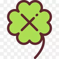 桑洛克四叶三叶草爱尔兰圣帕特里克节好运