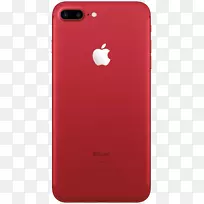 苹果iPhone 7加上产品红色电话-苹果