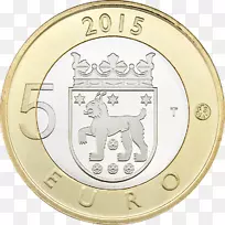 双金属金币Tavastia金芬兰-硬币