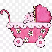 婴儿运输婴儿娃娃婴儿车夹子艺术