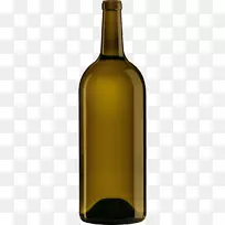 白葡萄酒玻璃瓶盘玻璃