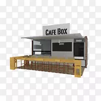集装箱结构多式联运集装箱咖啡馆餐厅建筑