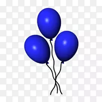 钴蓝气球夹艺术-气球