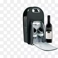 热袋礼品野餐在Ascot冷却器背包-葡萄酒冷却器