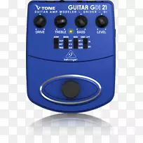 吉他放大器贝林格v音吉他驱动器di gdi 21效果处理器和踏板di单元-吉他