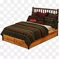 床架，平台，床头柜，雪橇床
