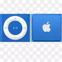 苹果ipod洗牌(第4代)ipod触摸苹果ipod Shu显2GB蓝苹果