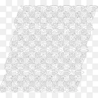 白线艺术角字体线