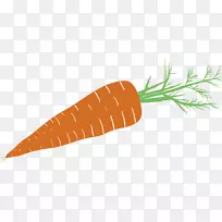 小胡萝卜画象形蔬菜胡萝卜