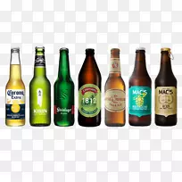 啤酒瓶Steinlager印度淡啤酒玻璃瓶-Wagamama菜单