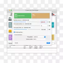 计算机程序MacBook磁盘管理器硬盘驱动器-MacBook