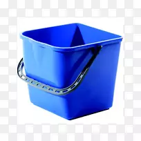 蓝色塑料桶拖把清洗桶