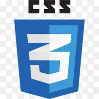 级联样式表CSS 3徽标-万维网