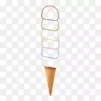 冰淇淋圆锥形晶圆冰淇淋店