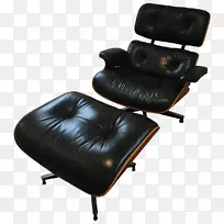 躺椅Eames躺椅和脚凳查尔斯和雷Eames-椅子