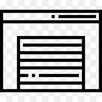 车库门电脑图标汽车卡通停车场3d
