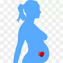 孕妇剪贴画-怀孕