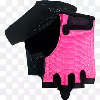 粉红色m手套安全手套-健身房手套