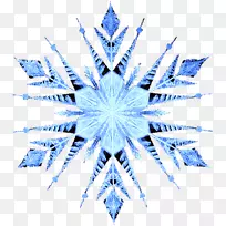 雪花对称线点图案-雪花